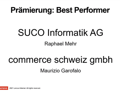 Lenovo Schweiz Best Performer 2020